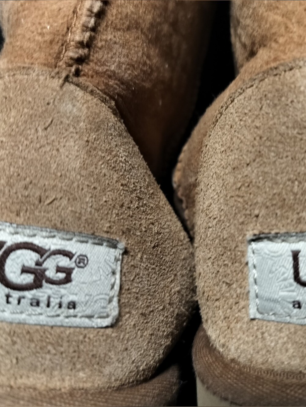 Ugg Australia 100% Genuine Sheepskin & Leather High Tab Brown Boots - Size 5 - Picture 6 of 6
